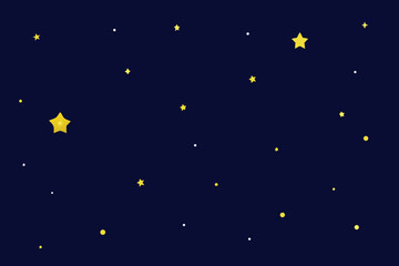 A Dark Night Sky With A Few Small Stars For A Simple And Clean And Peaceful Scene