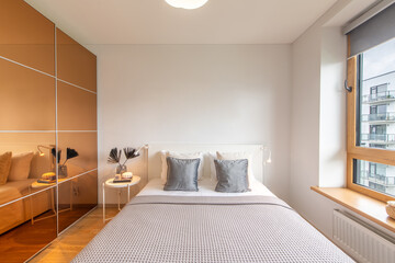 Modern Minimalist Bedroom with Neutral Decor and Natural Light