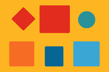 A Simple Collection Of Basic Square Shapes For A Minimalist And Geometric Pattern