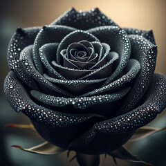 Obraz premium rose on black background