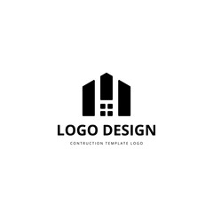 Letter M for Building Construction Logo Template. Real Estate Icon.