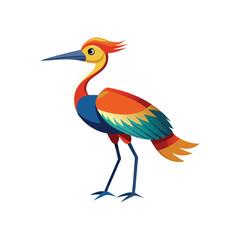 Coloring Seabird, Wading Bird, Tropical Bird, Animal Icon, Logo, Illustrations Vector