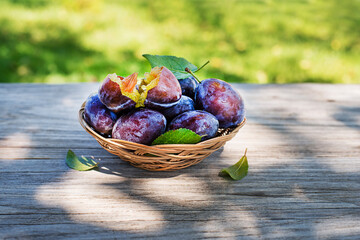 Plums fruit