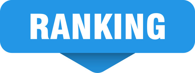 ranking sticker. ranking sign on transparent background
