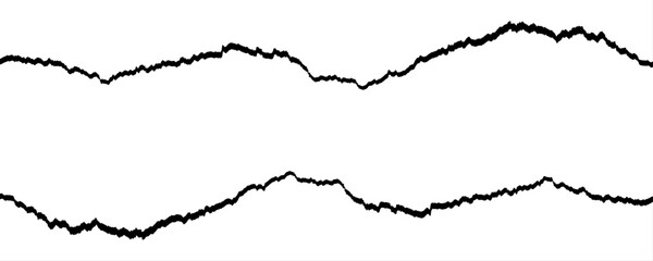 vector illustration of a heart. landscape of mountains drawing Vector background, minimalism.