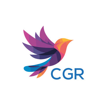 CGR &ldquo;Colorful Abstract Bird Logo Design on White Background &rdquo; CGR Later Logo, &ldquo;Modern Gradient Bird Icon with Typography&rdquo; &ldquo;Abstract Hummingbird Style Logo with Vibrant Colors&rdquo;
