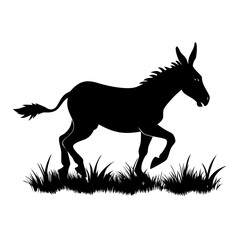 black horse vector illustration