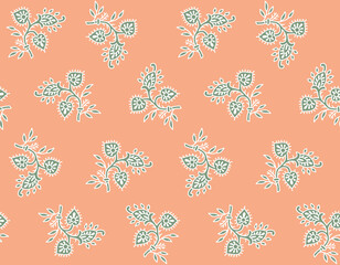 seamless jaipuri block printing design