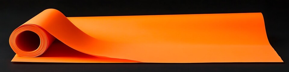 Obraz premium blank orange print sheet in perfect condition with minimal curve on surface