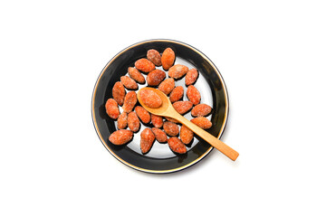 Velvet tamarind Dialium cochinchinense fruit