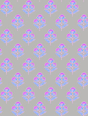 seamless jaipuri block printing design