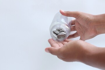 Saving money for the future. Saving money little by little