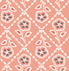 seamless ethnic floral print design