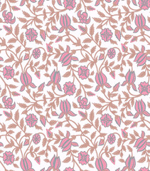 seamless ethnic floral print design