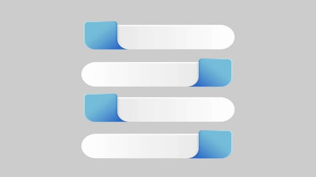Animation blue white space bar gray background for Infographic template.