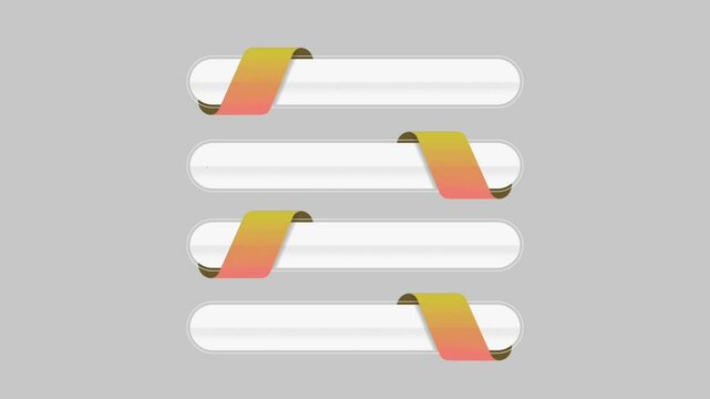 Animation orange white space bar gray background for Infographic template.