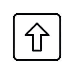 Upload Square Up Arrow Icon Vector Illustration