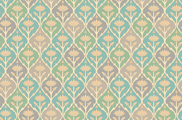 seamless ethnic floral print design