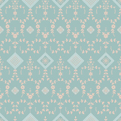 seamless ethnic floral print design