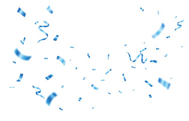 Blue Confetti award Celebration. birthday, holiday, advertising and party element