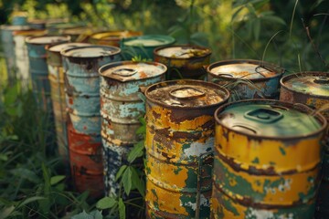 Detailed Image of Hazardous Waste to Nature Cans