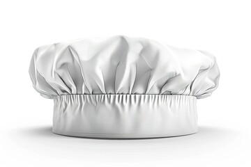 High Resolution Image of White Chef Hat Isolated on White