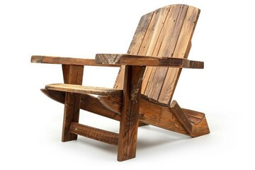 Ultra Hd Image of Wooden Chair Isolated on White Background