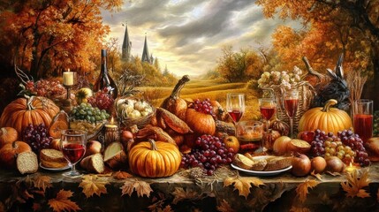Autumn harvest feast