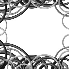 3D abstract frame background
