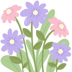 Cute pink and purple flower
