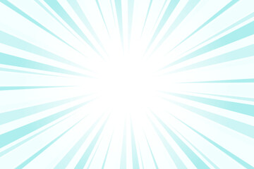 Obraz premium Pale Blue Abstract Blue Sunburst Background. Blue background with Glowing Sunburst and Dynamic Light Rays.