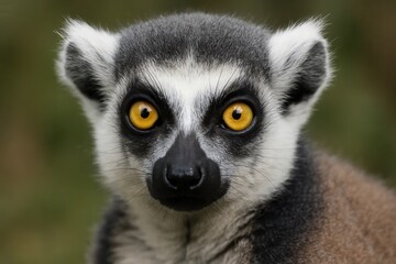 Obraz premium A lemur's gaze into the wild