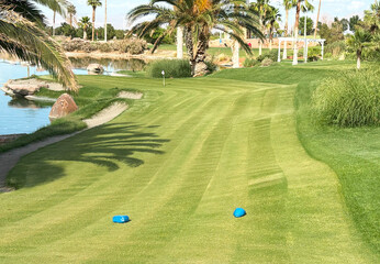 Beautiful Golf Putting Course on Lush Greens