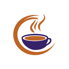 Cup of Coffee Vector – Hot Beverage Illustration for Cafe, Morning, and Lifestyle Themes Coffee Cup Icon – Warm Drink Symbol for Breakfast, Cafe Menus, and Branding Design

