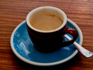 vintage-style colorful coffee cups