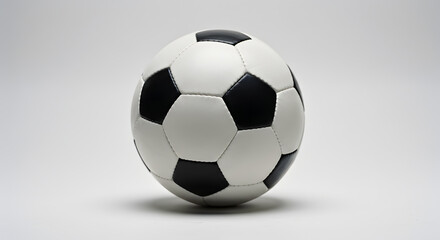 Naklejka premium Classic Soccer Ball: Black and White Precision