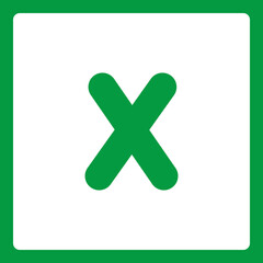 Fototapeta premium Alphabet shapes Xx