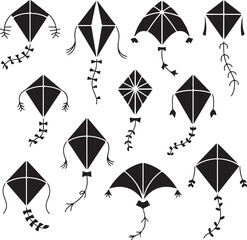 Colorful Kite Flying Silhouette

Summer Fun Kite Vector Design

Joyful Kite in the Sky Illustration

Festival Kite Flying Artwork

Outdoor Kite Play Silhouette