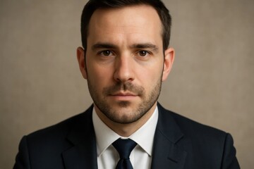 Portrait of a Diligent Professional in Business Attire