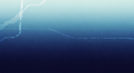 Abstract digital technology background featuring dynamic data visualization elements intricate geometric lines and glowing particles conveying progress analysis and future