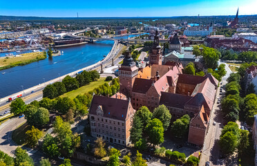 View of Szczecin in West Pomeranian Voivodeship, Poland