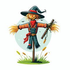 scarecrow vector image
