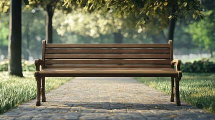 style wooden bench