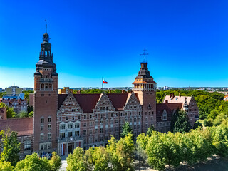 View of Szczecin in West Pomeranian Voivodeship, Poland