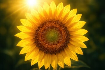 A Radiant Sunflower in Full Bloom