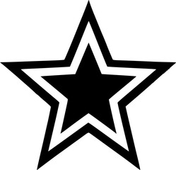 Fototapeta premium silver star on black background