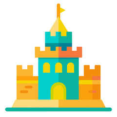 vector illustration of a castle