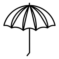 red umbrella isolated on white