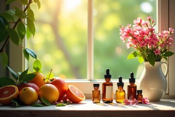 Sunlit Homeopathic Remedies Summer Fruits, Flowers, and a Sense of Calm Natural Healing