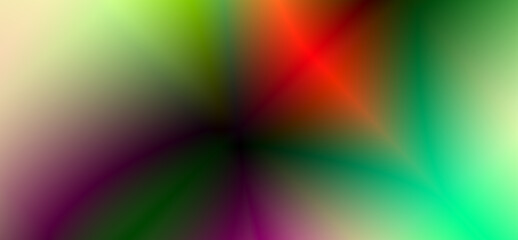Abstract vibrant green red and purple gradient background, modern digital art, smooth blend,...